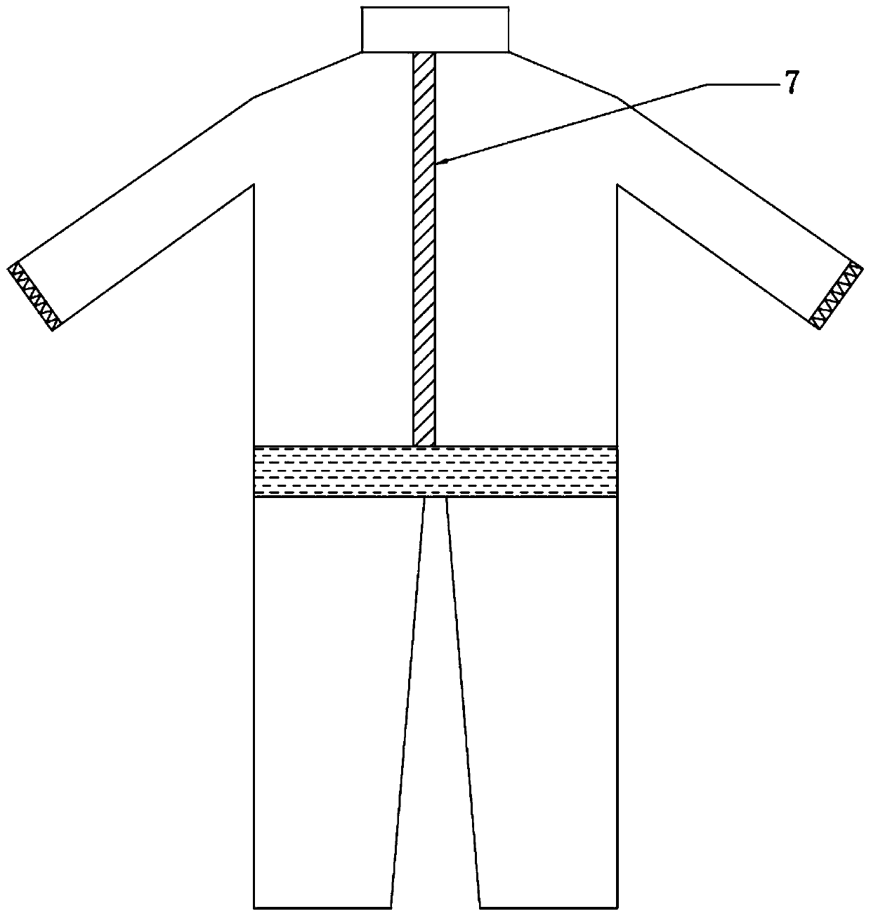 Nanometer long-acting antibacterial multi-protection self-cleaning medical surgical gown