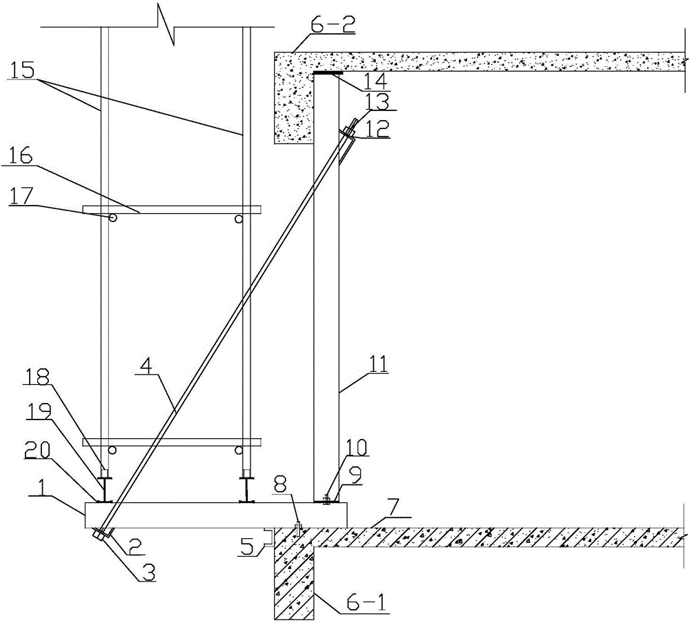 Design and construction technology of self-stabilized section steel suspended scaffold