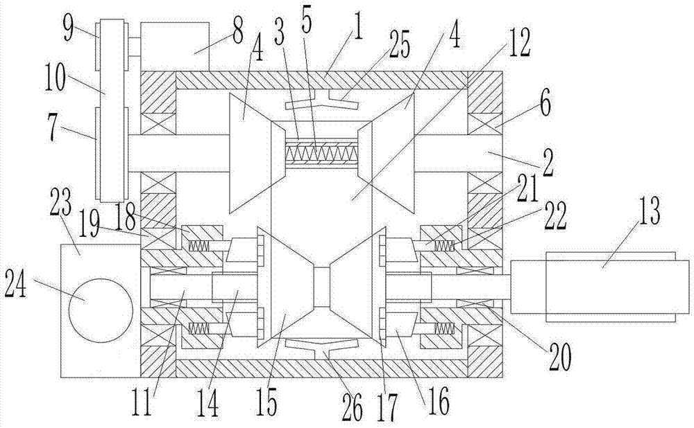 Honing head driving mechanism of honing machine