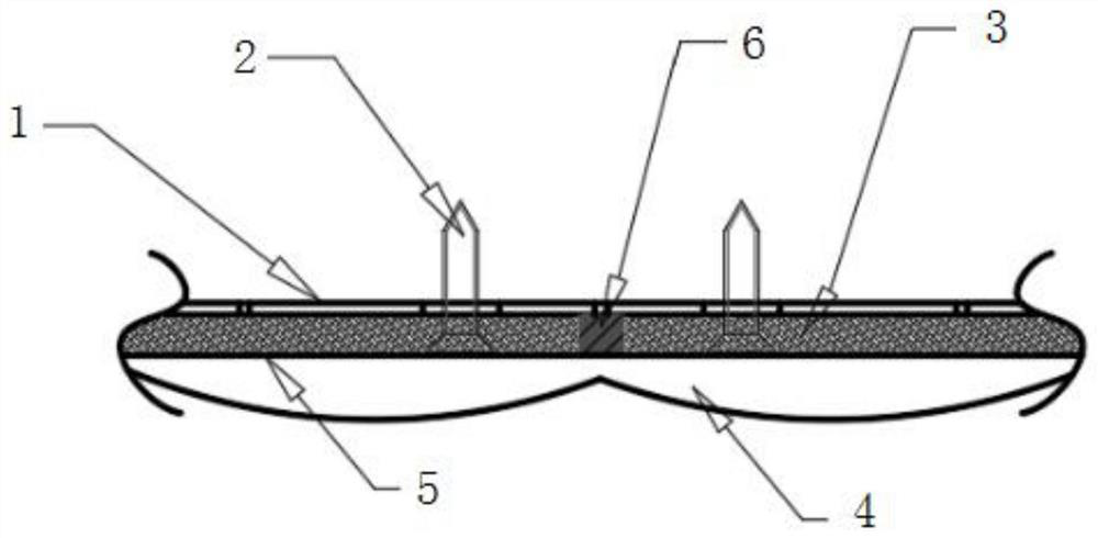 Passenger car roof interior trim assembly structure and assembly process thereof