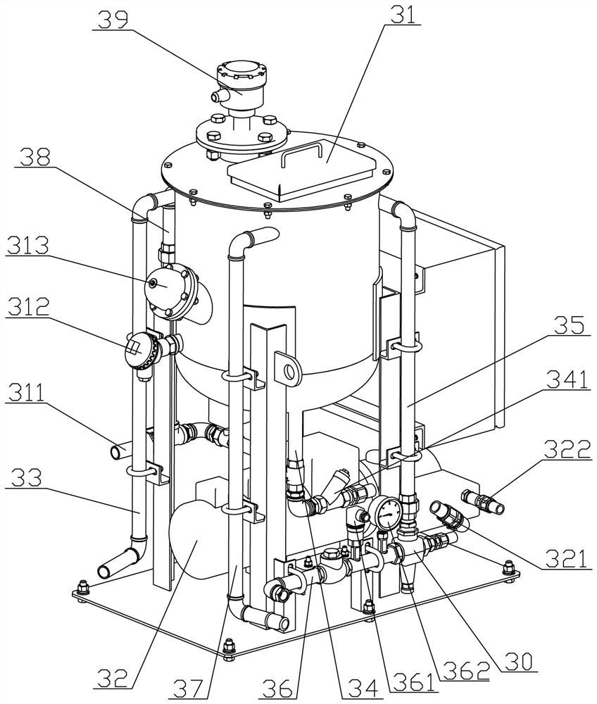 Asphalt multi-pipe foaming system and process