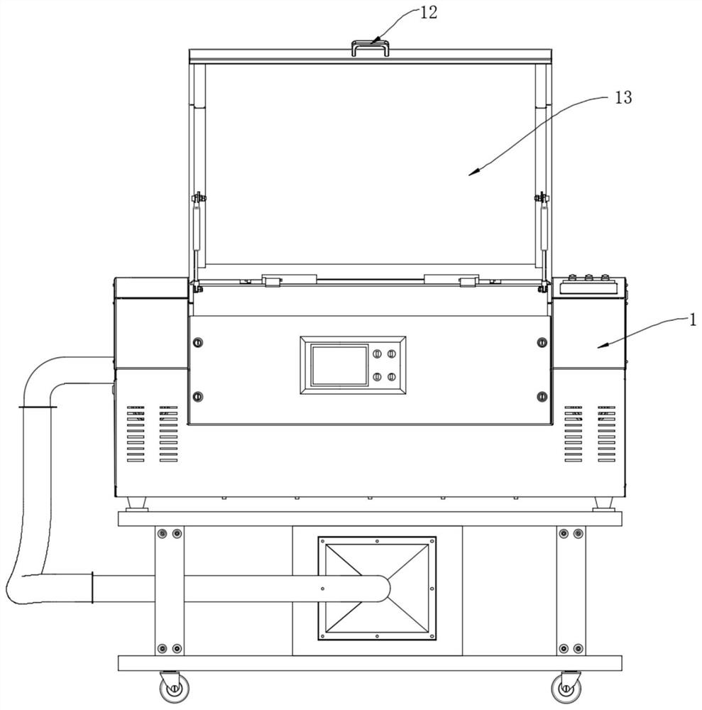 Glass laser engraving device