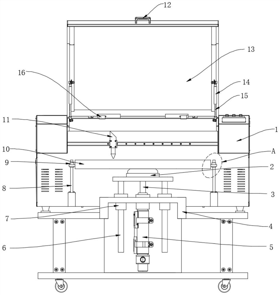 Glass laser engraving device