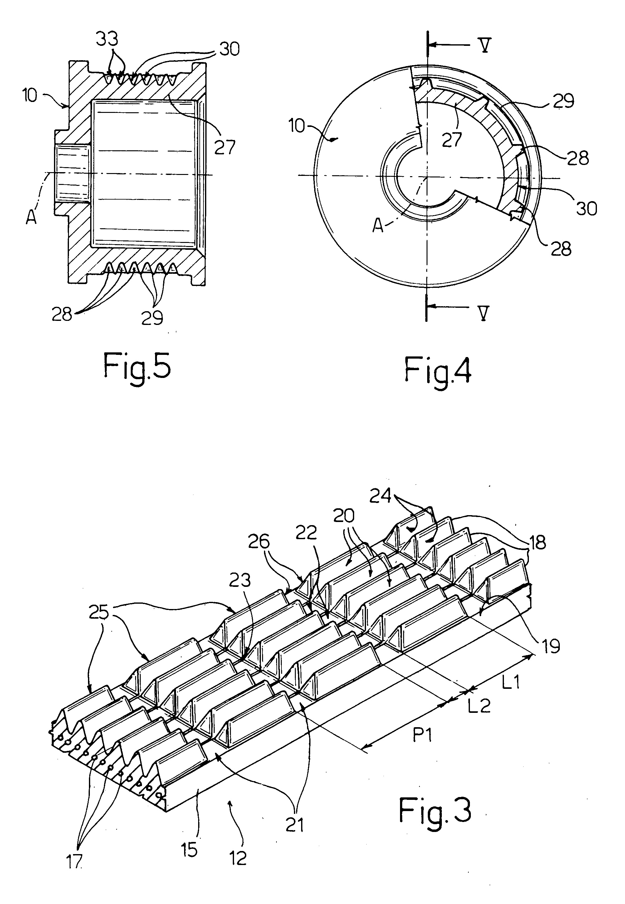 Belt drive assembly for driving accessory parts of an internal combustion engine, drive belt and pulleys suited to be used in said assembly