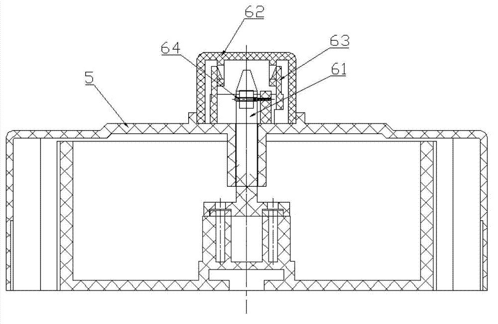 Upper-in-lower-out type anti-theft ammeter