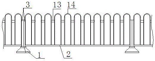 Automatic separation isolation guardrail in the middle of the road