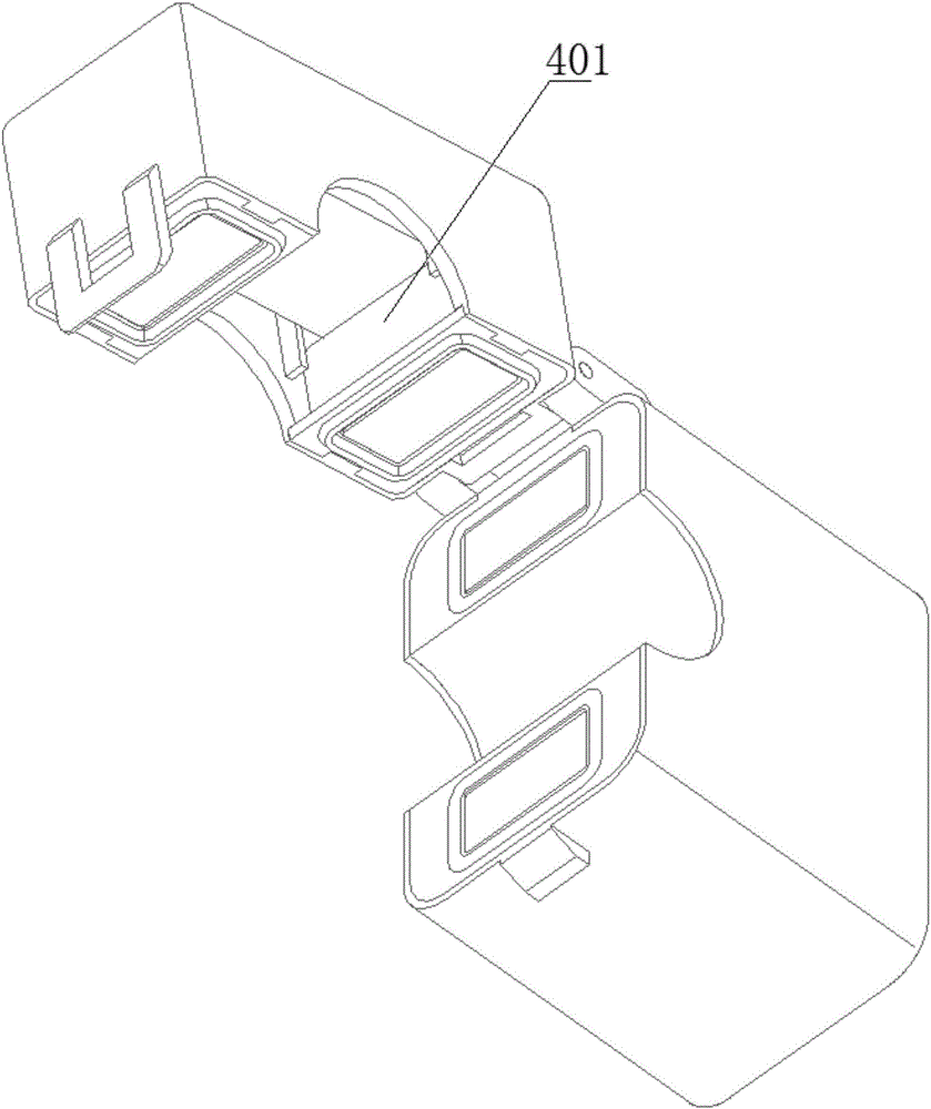 Waterproof open current transformer and sealing method