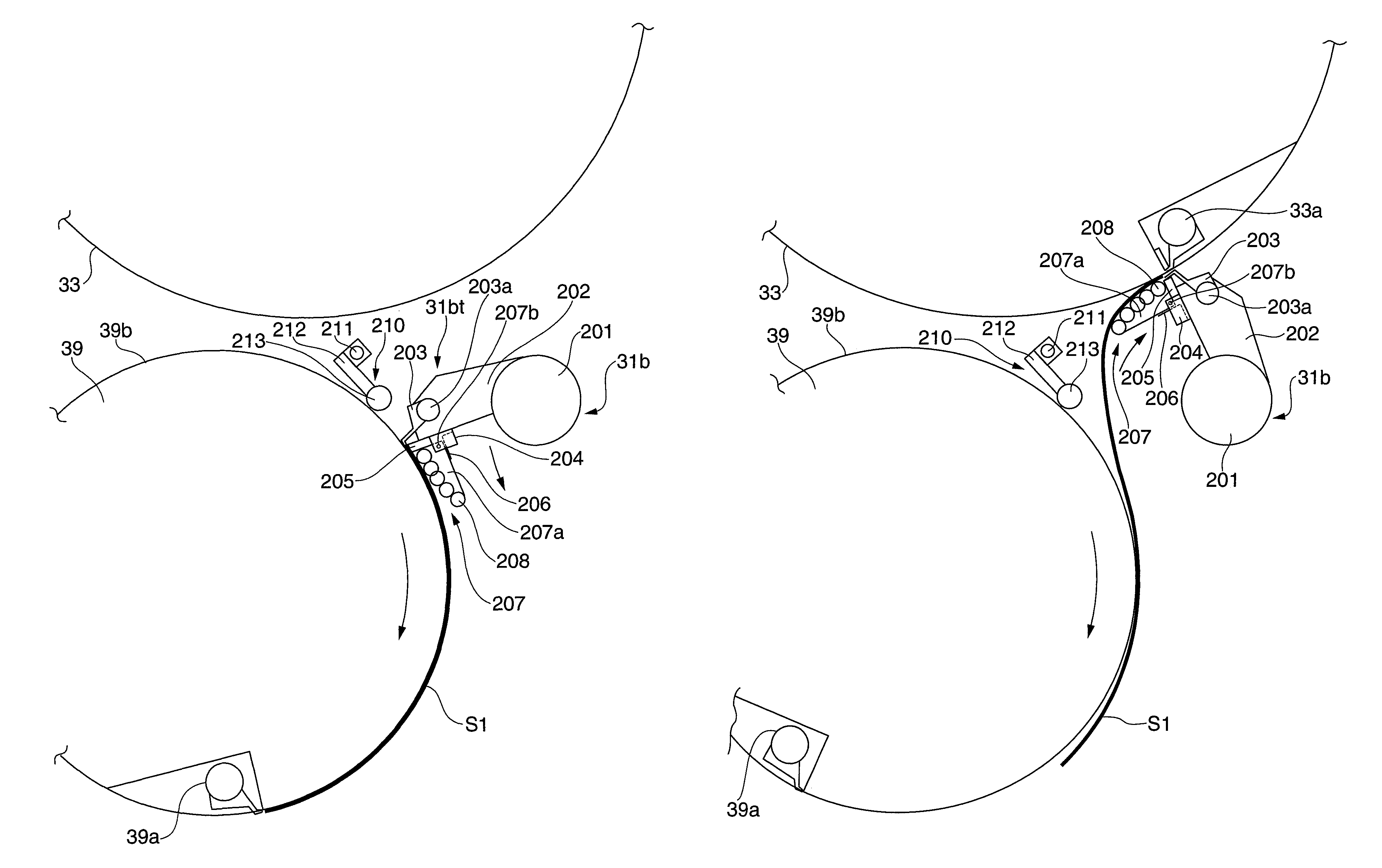 Sheet reversing device