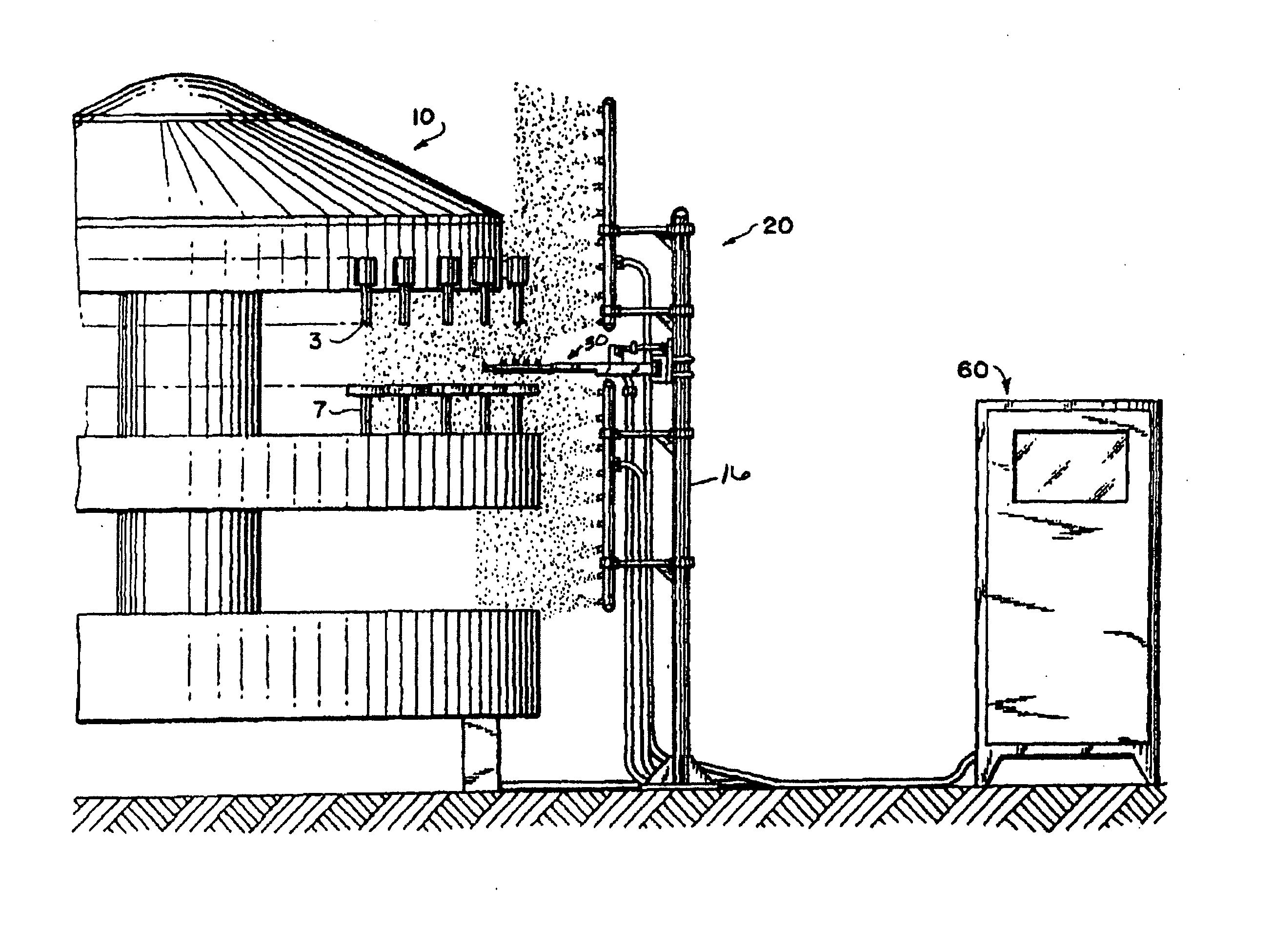 Cleaning system for a filling machine