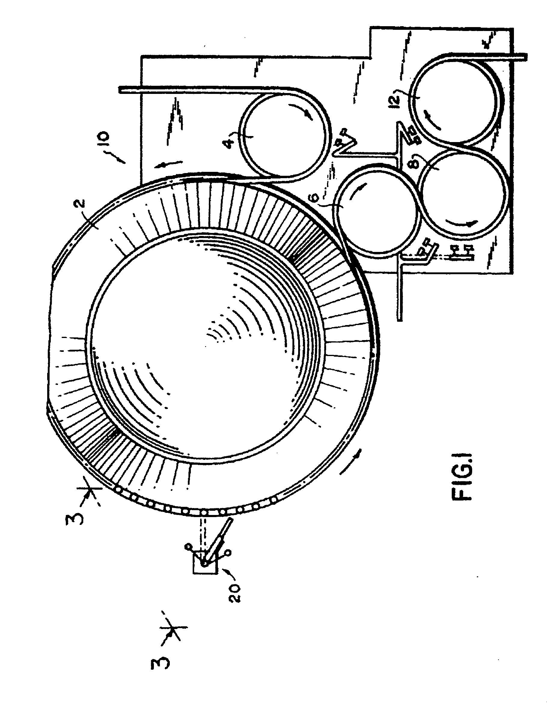 Cleaning system for a filling machine