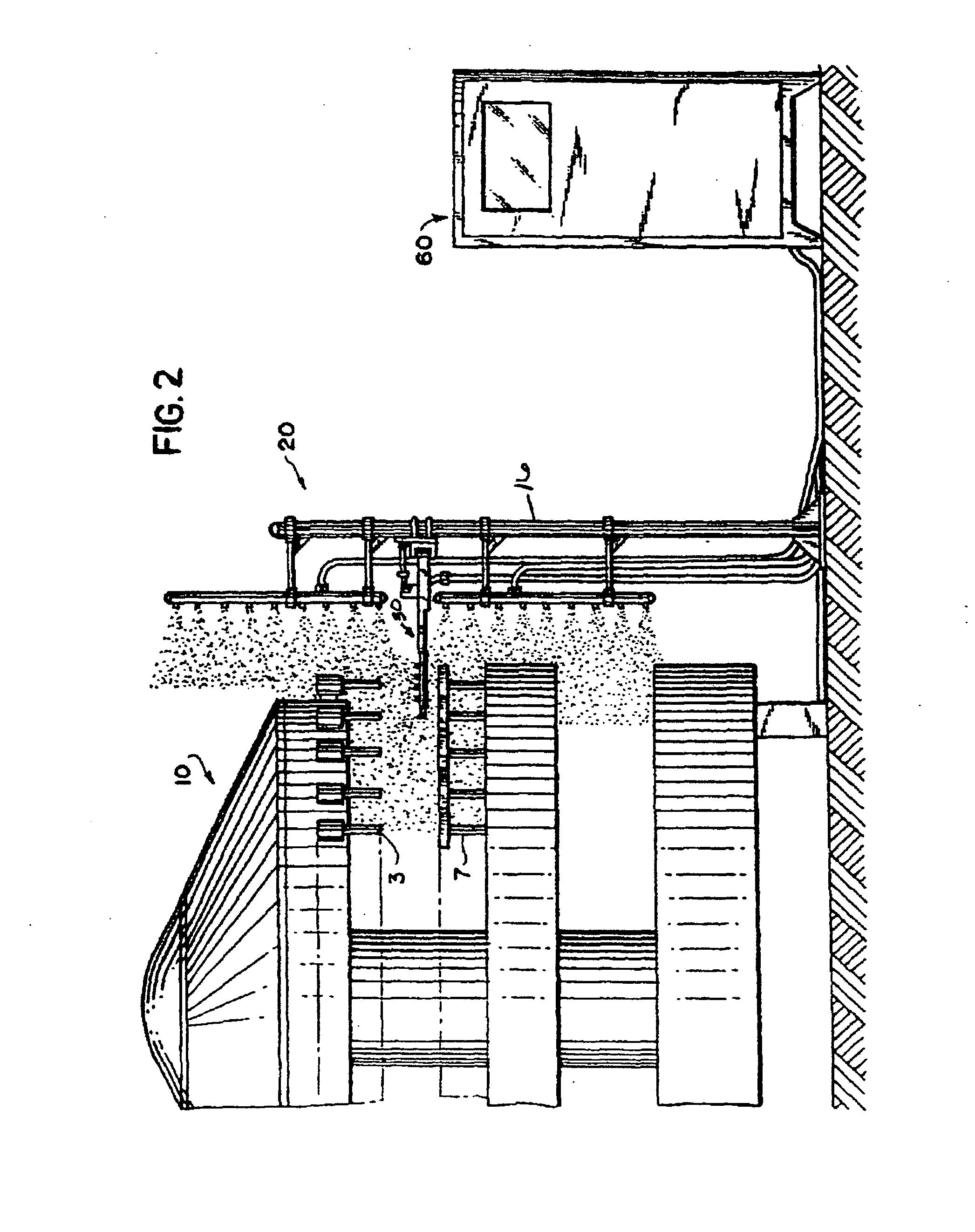 Cleaning system for a filling machine