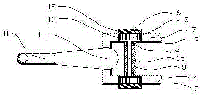 A cold and hot water faucet