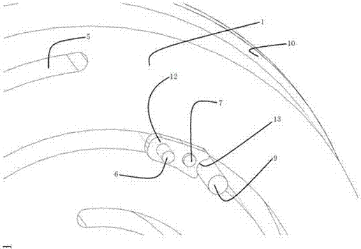 Torque buffering device capable of being elastically compressed by multiple circles for mechanical transmission