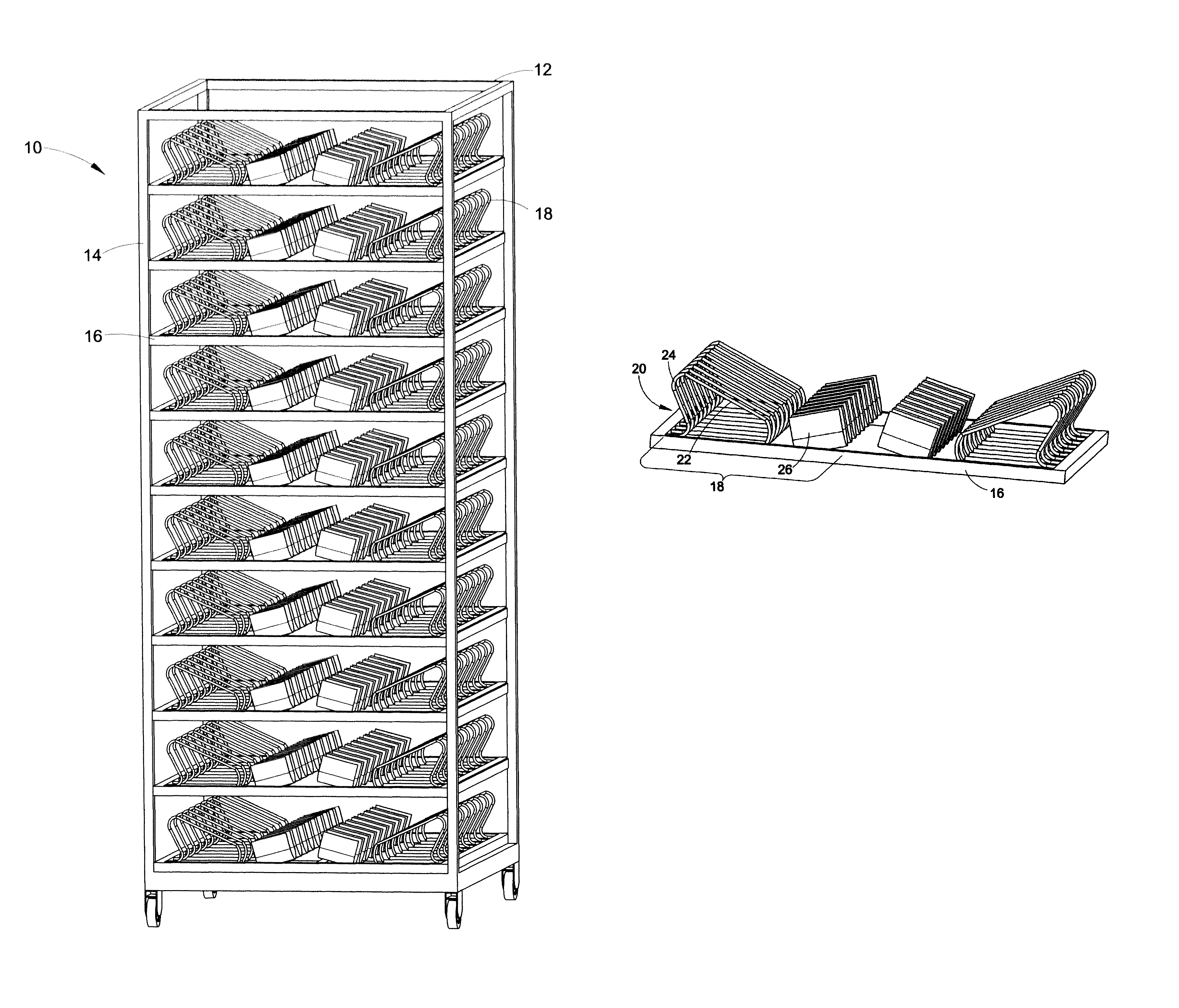 Grill, tray and cart system to freeze foods