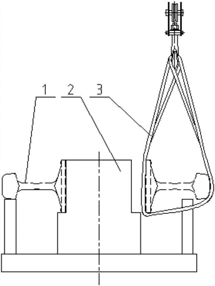 Lifting appliance capable of adjusting steel rail posture in lifting process