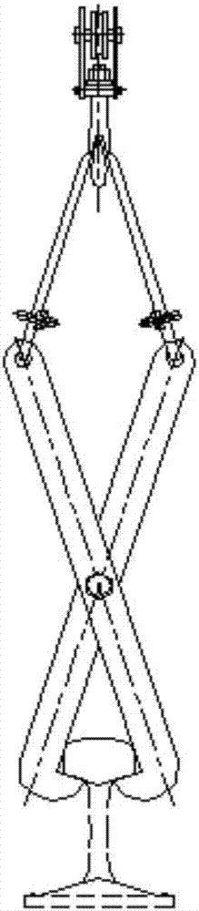 Lifting appliance capable of adjusting steel rail posture in lifting process