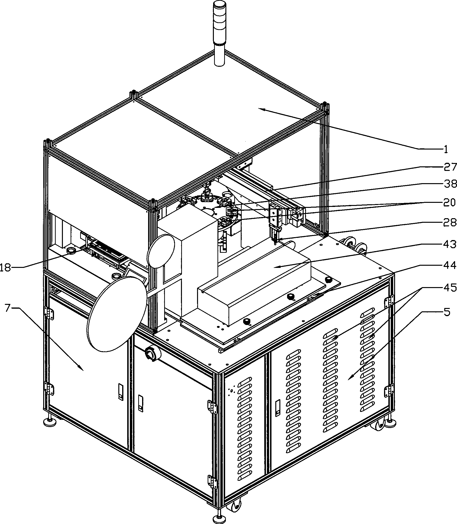 Automatic test packing machine for electronic component