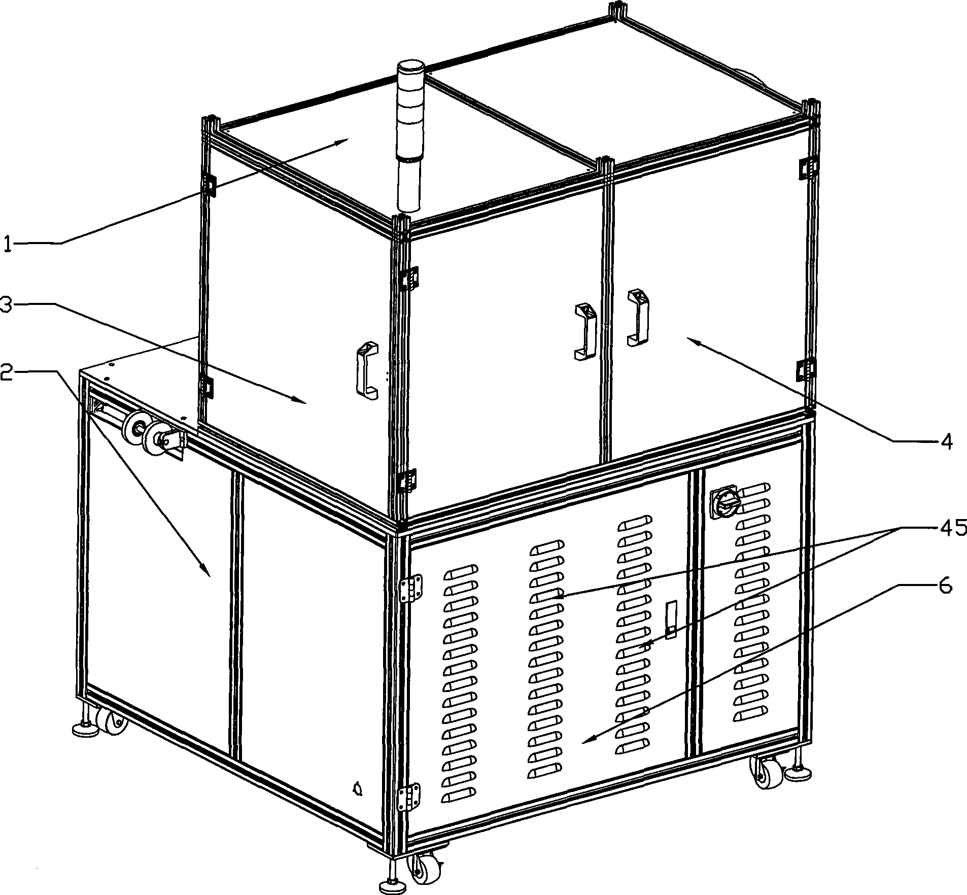 Automatic test packing machine for electronic component