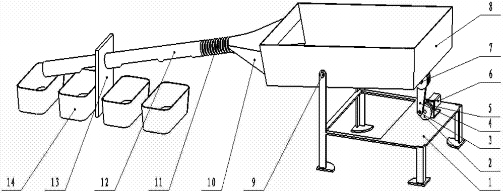 Fluttering winter jujube sorter with inclined discharge pipe