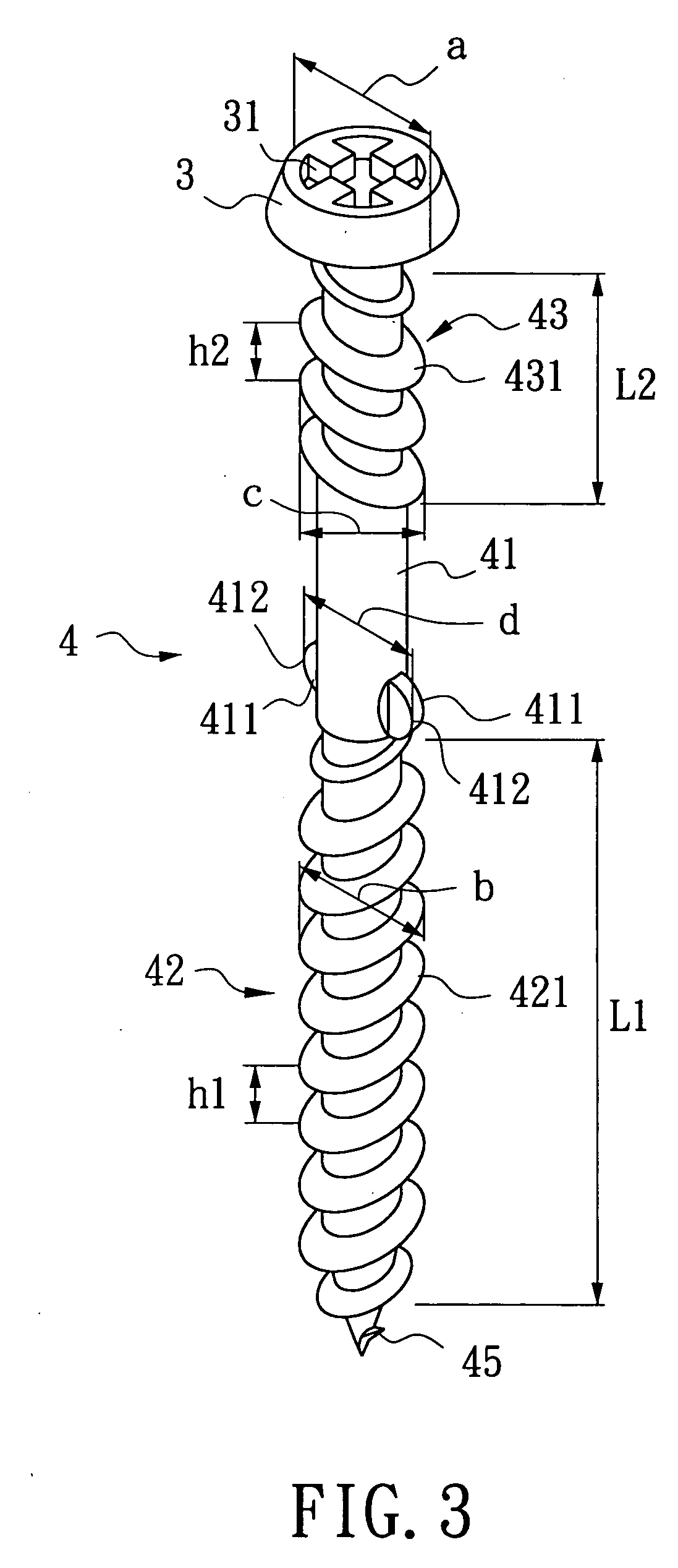 Screw for composite board