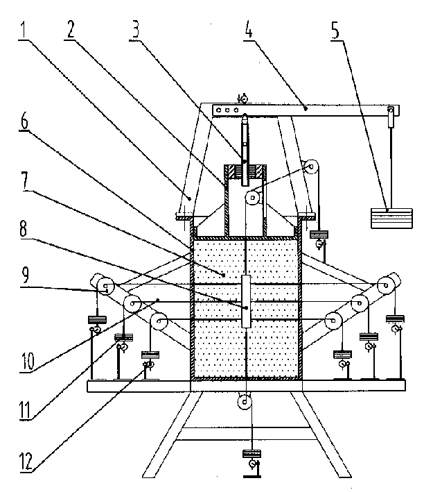 Pile-soil action indoor testing apparatus