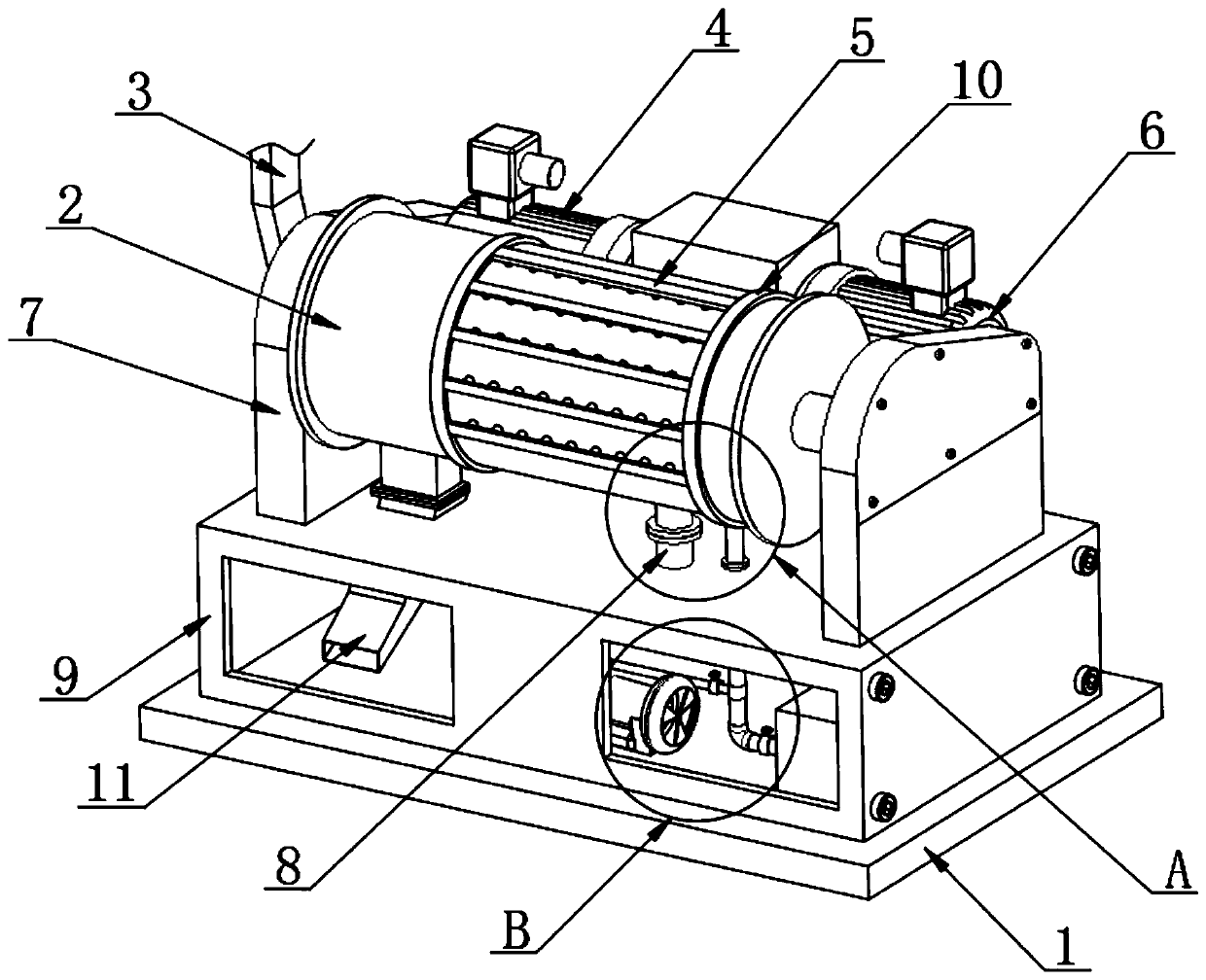 Centrifugal machine for disinfection bath foam preparing