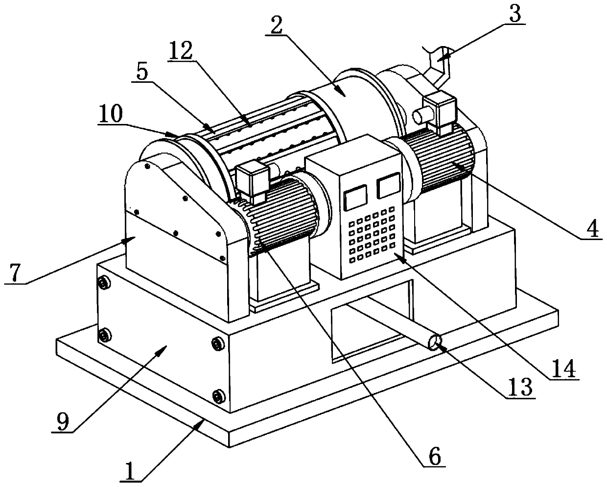 Centrifugal machine for disinfection bath foam preparing