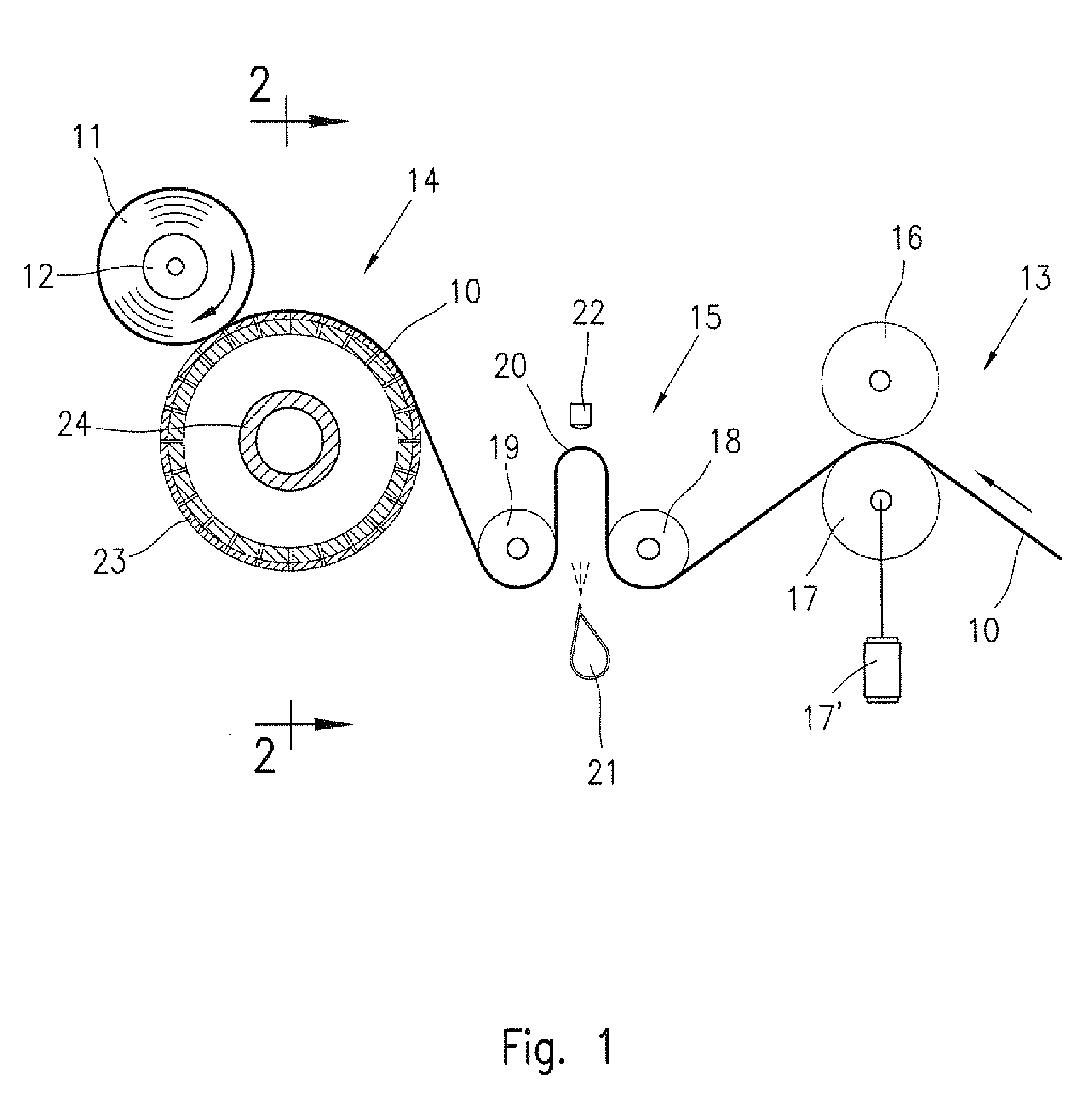 Method and apparatus for corrugating and winding up rolls of plastic film