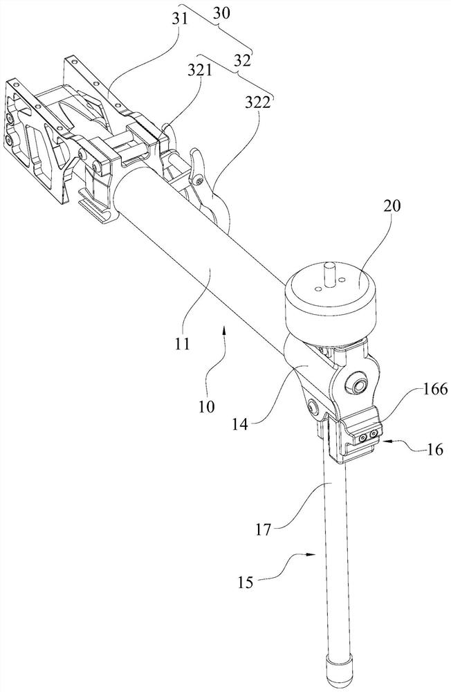 Blade type connecting device for unmanned aerial vehicle arm