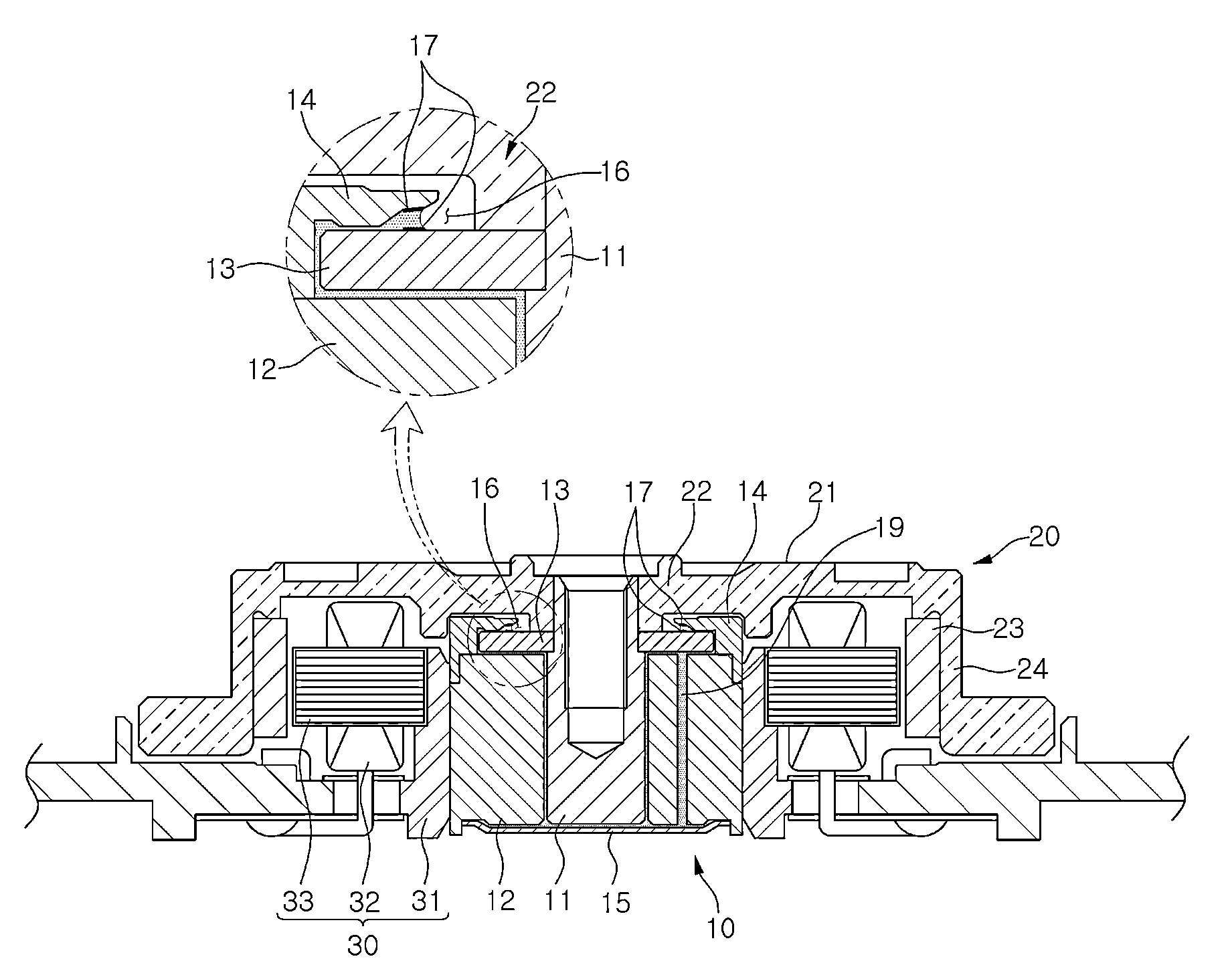 Hydrodynamic bearing assembly and method of manufacturing the same