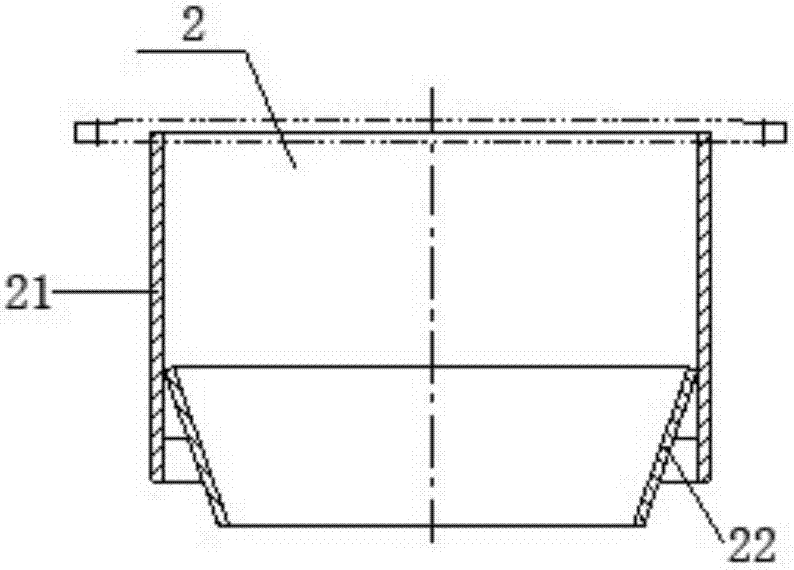 High-temperature charging bucket movable combined sealing pressing device