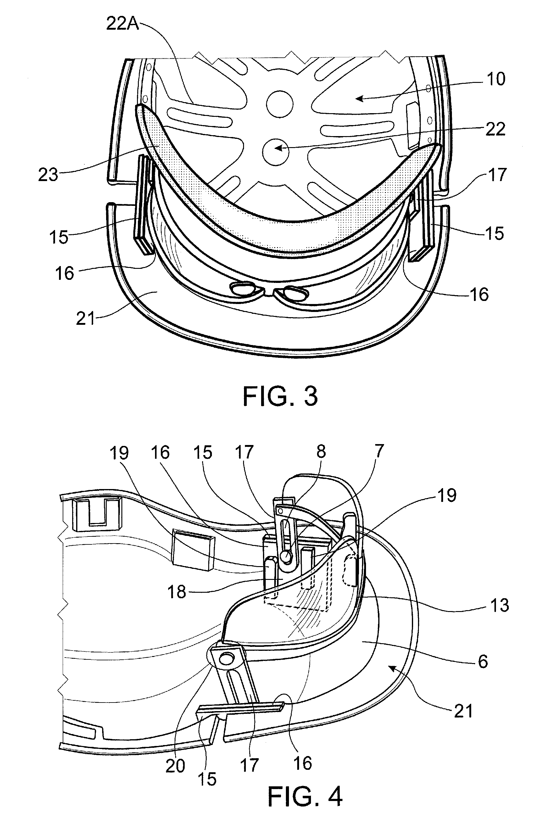 Hard hat with attached safety glasses