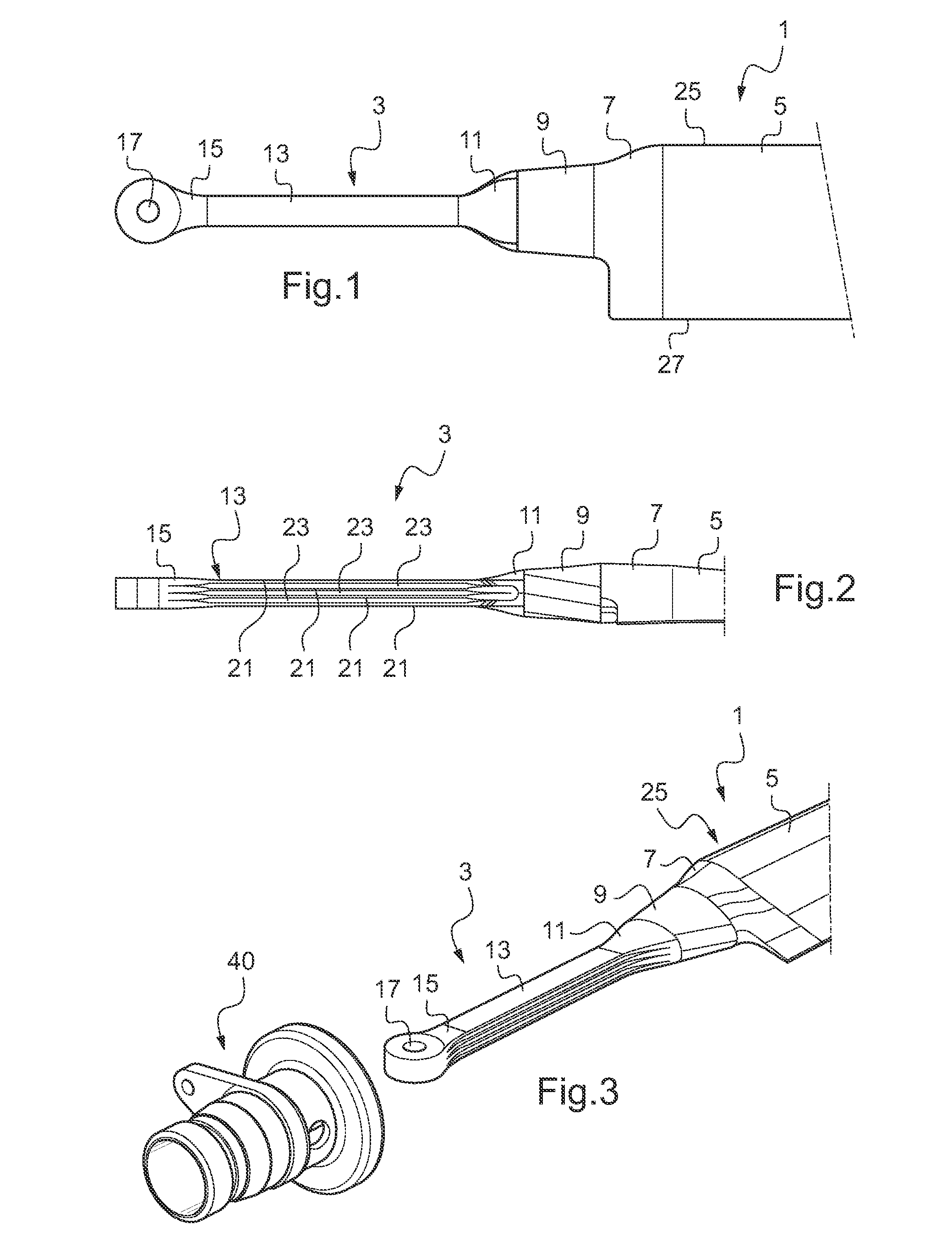 Rotor blade with control tube