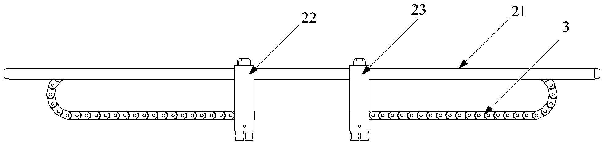 Optical fiber core butting connector