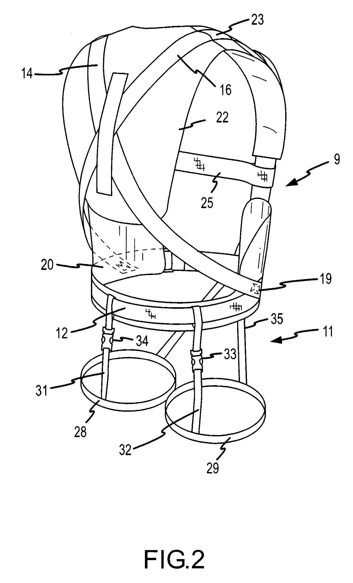 K-9 rappel harness system