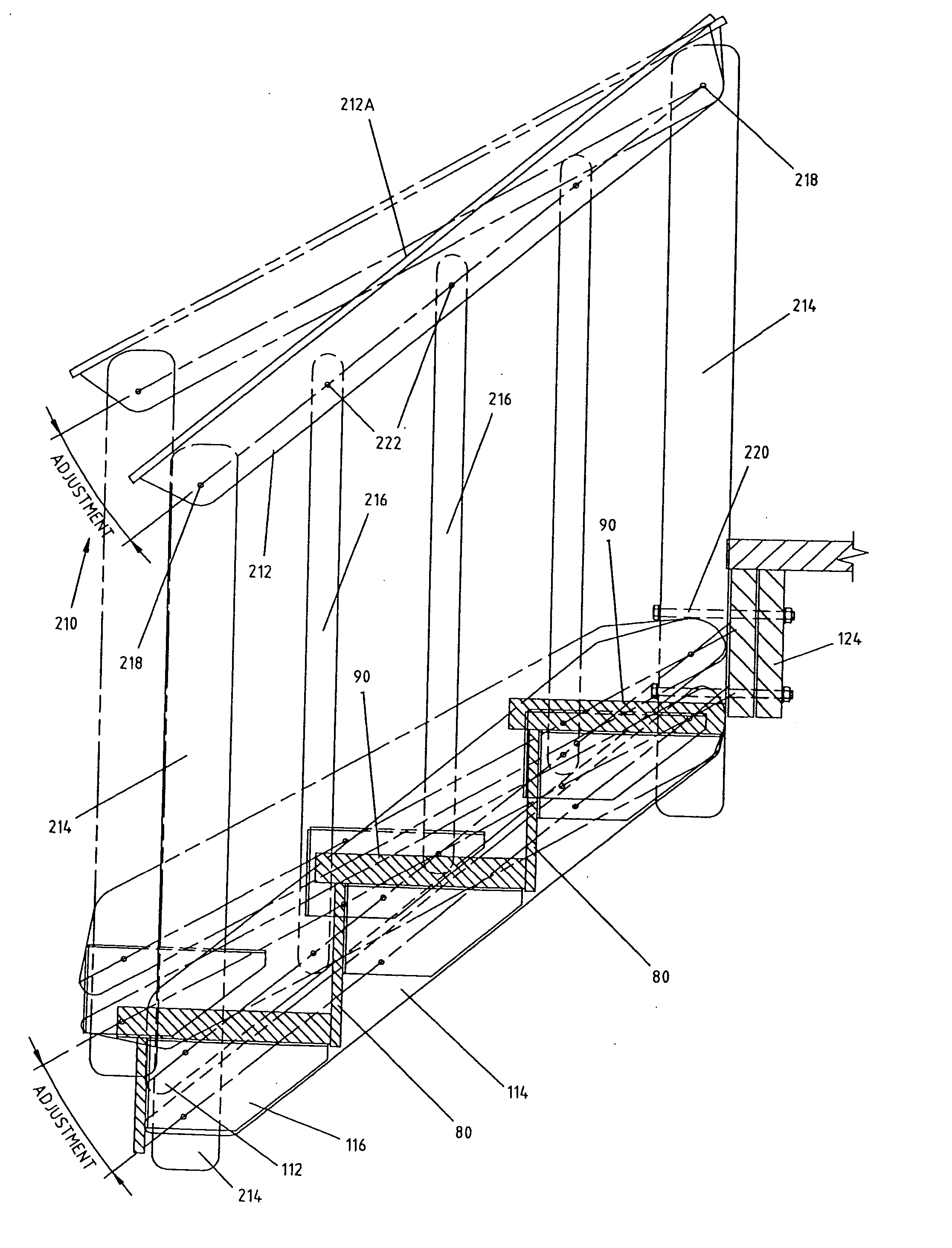 Adjustable stair stringer and railing