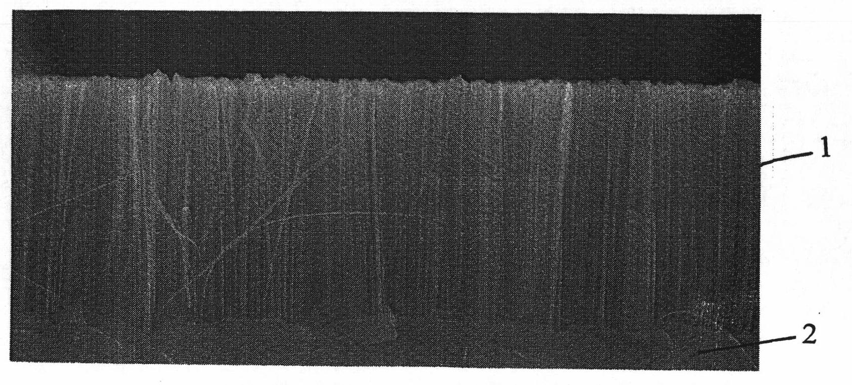 Germanium nanopoint/silicon nanowire array structure thin film and preparation thereof