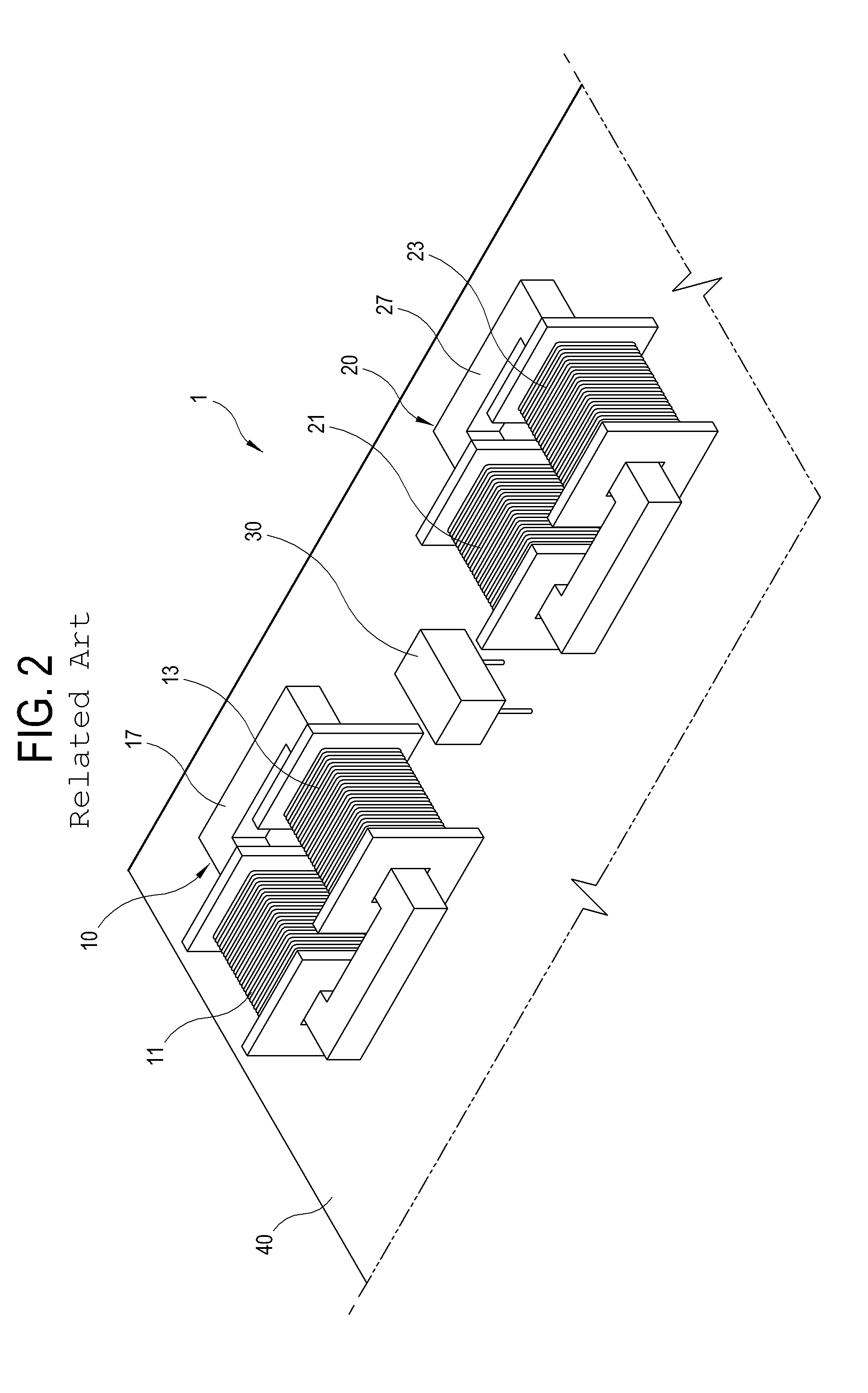 Two-stage noise filter and electronic device including the same