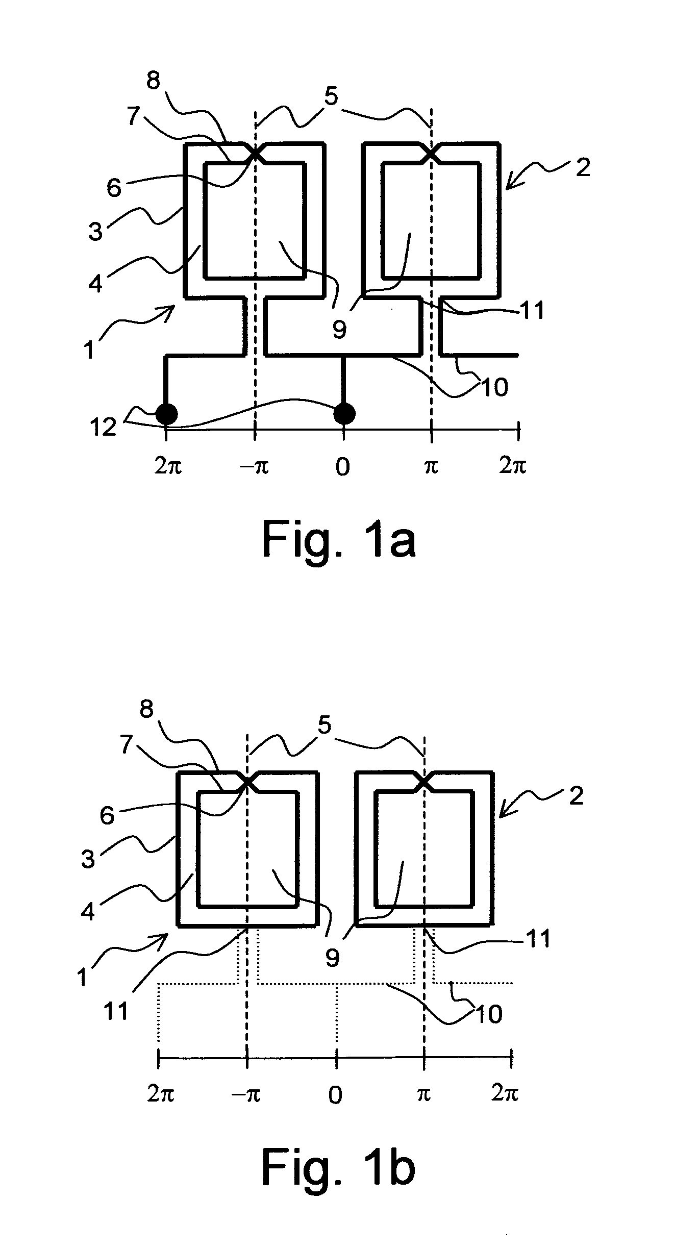 Electrically symmetric NMR coils with a plurality of windings connected in series