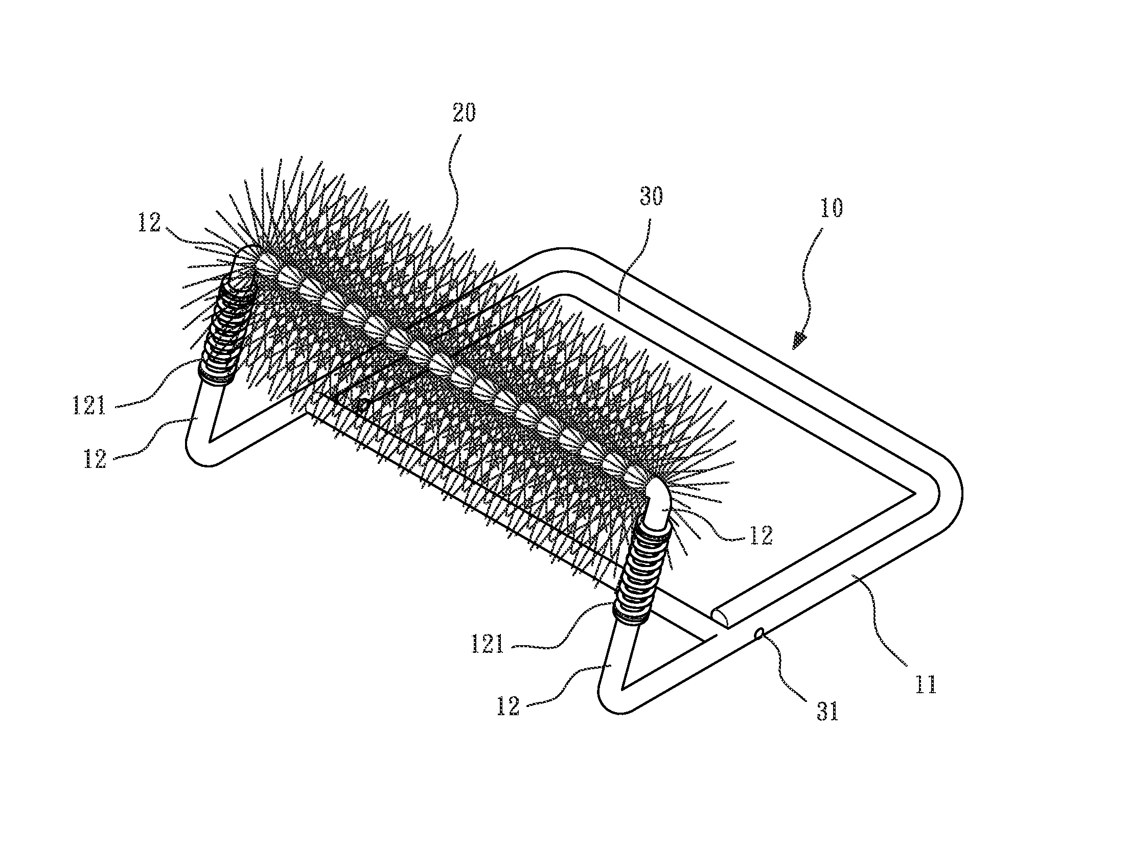 Structure of foot brush