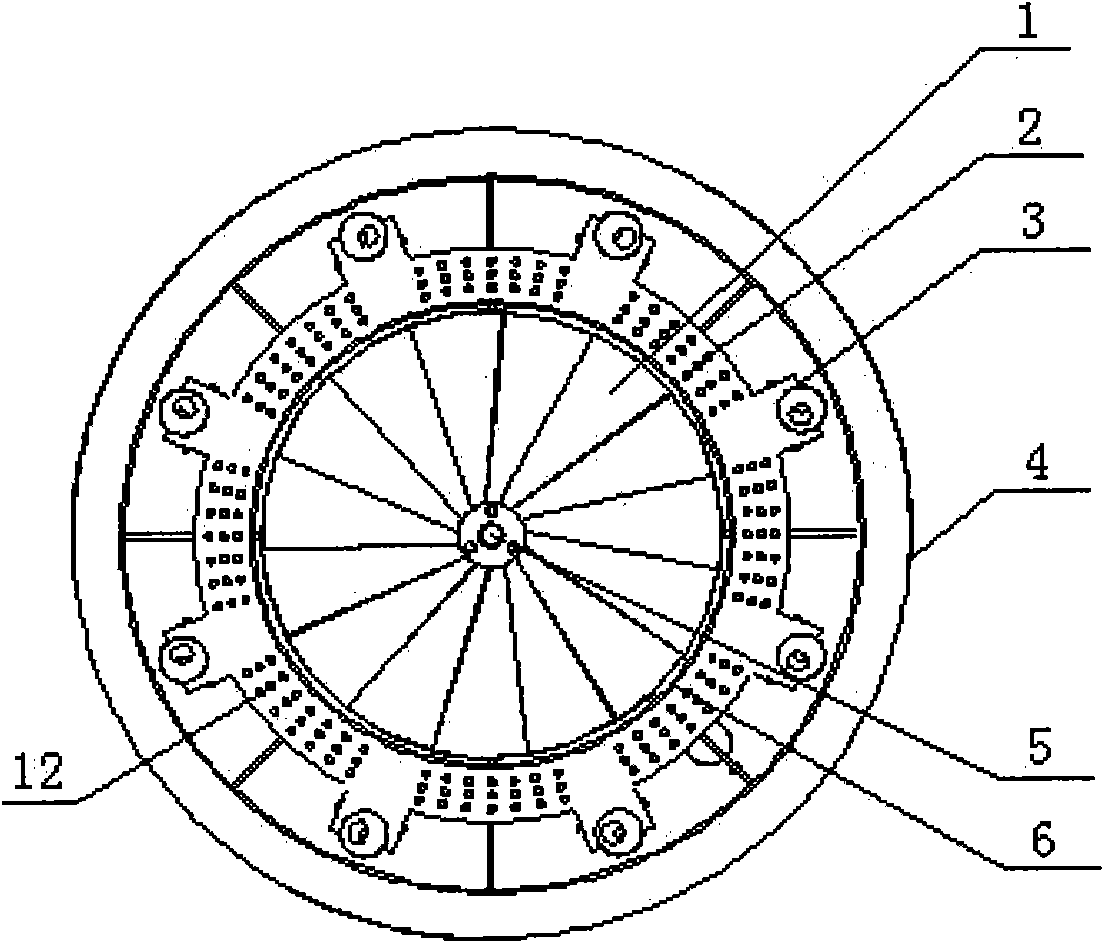 Low-NOx combustor with internal reflux of flue gas and homogeneous combustion and gas configuration method thereof