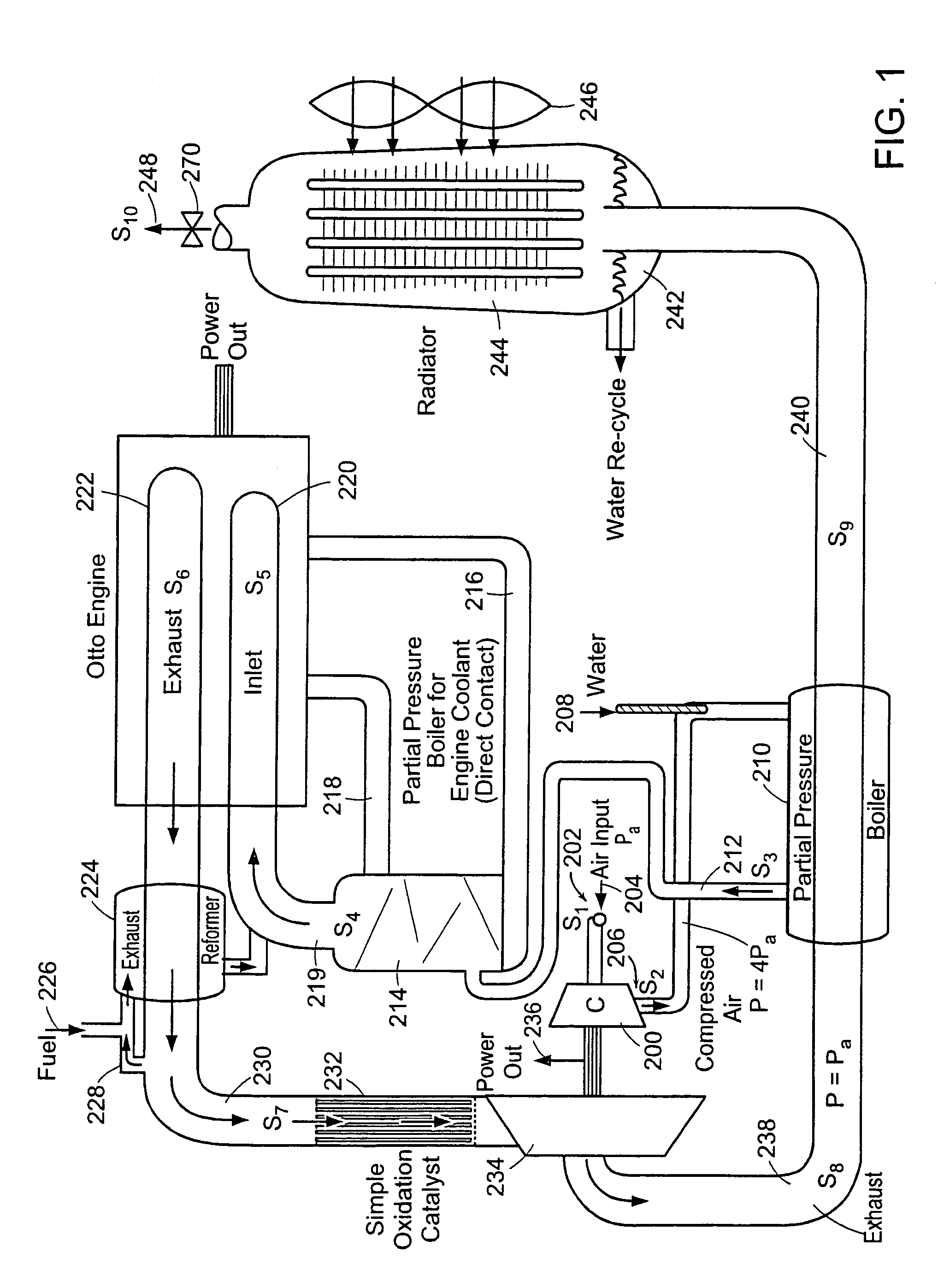 High-efficiency otto cycle engine with power generating expander