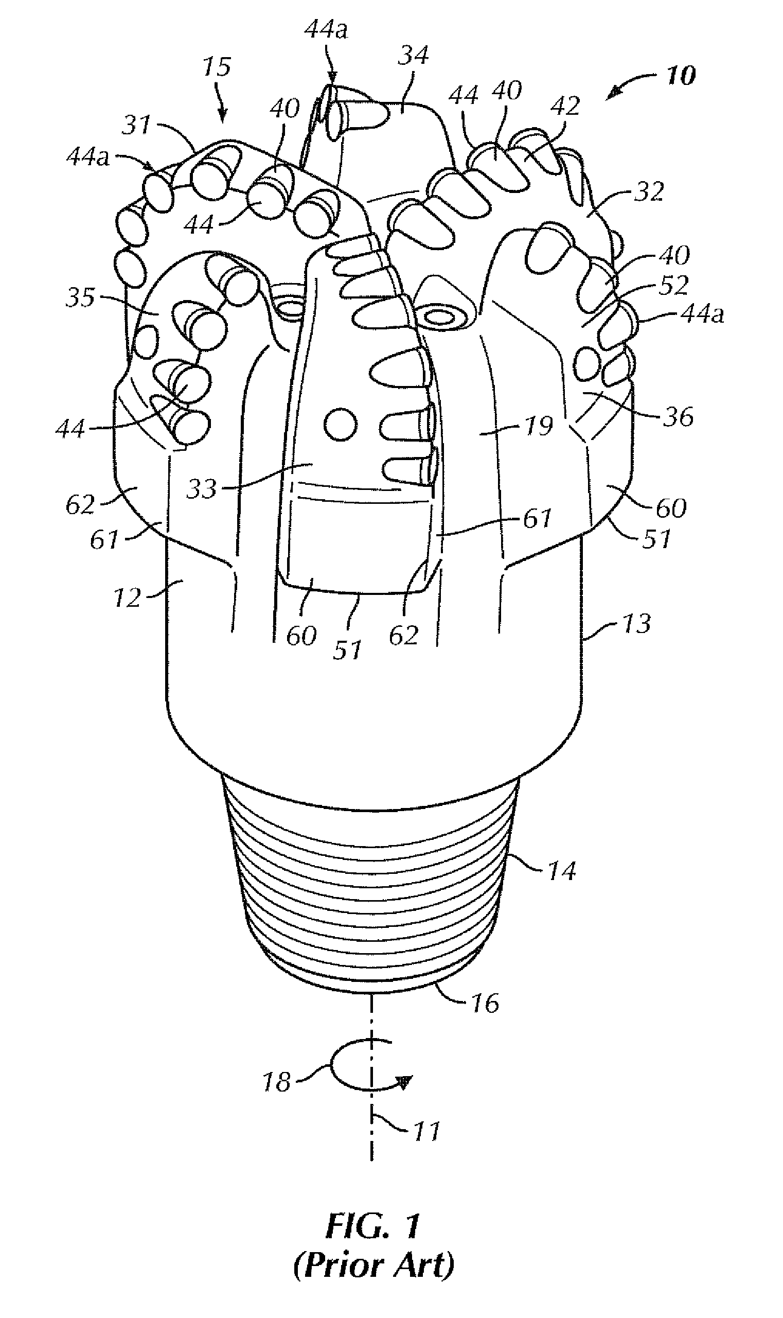 Kerfing hybrid drill bit and other downhole cutting tools