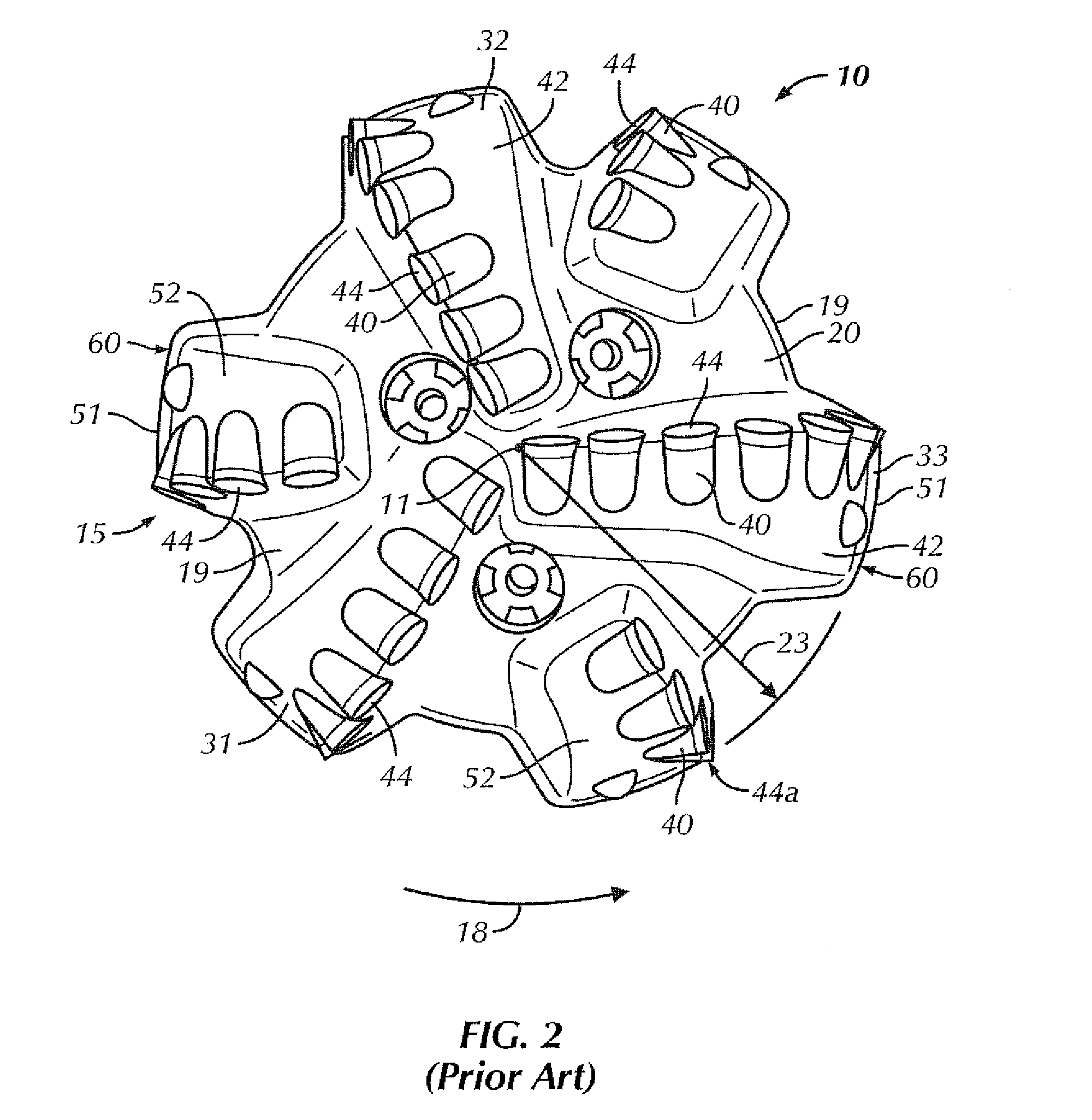 Kerfing hybrid drill bit and other downhole cutting tools