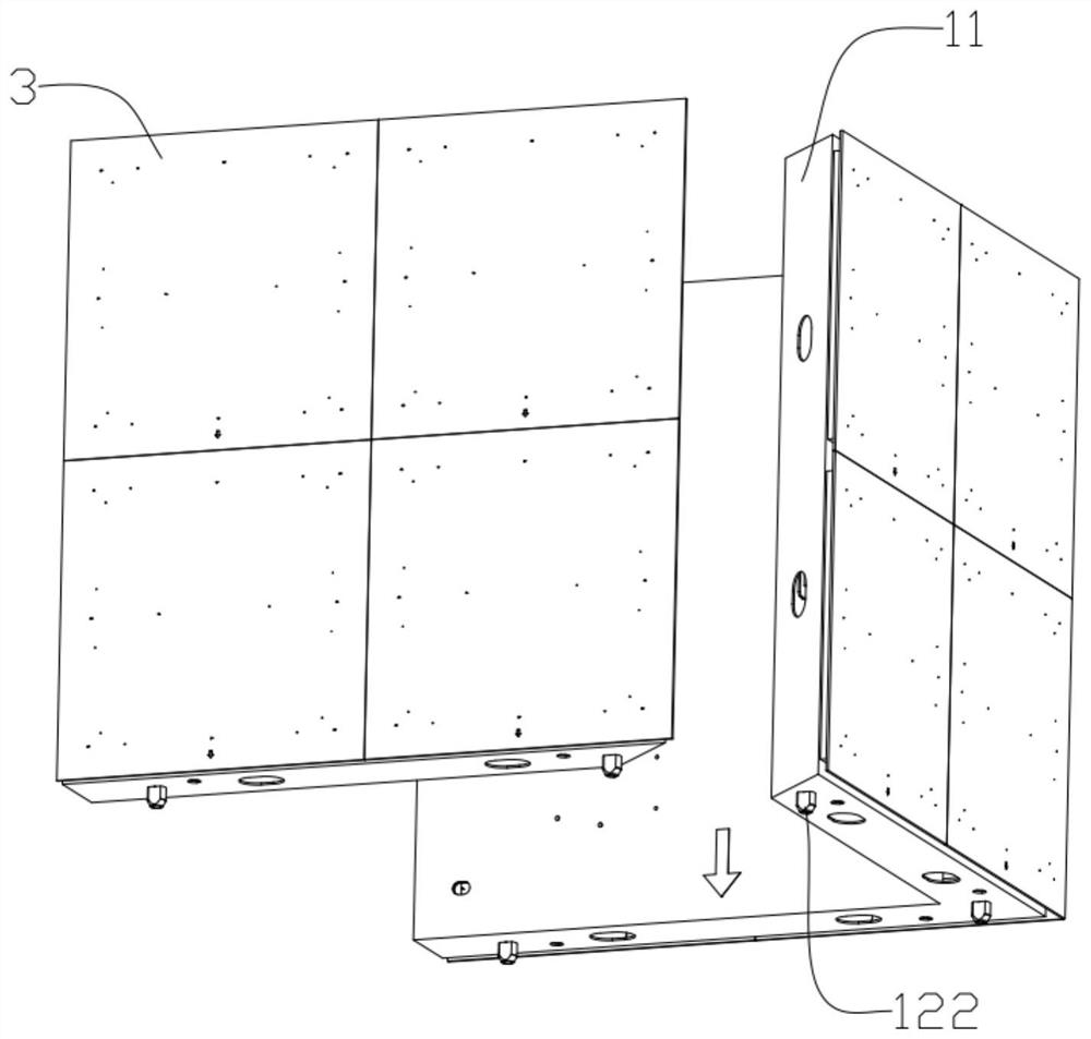 Combined box LED display screen