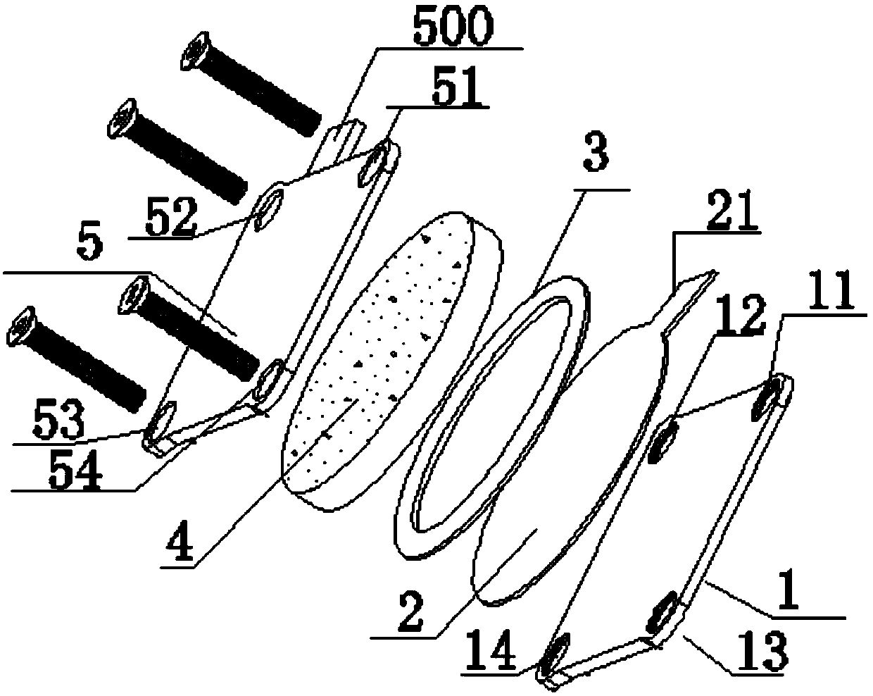 A composite mov component with discharge structure