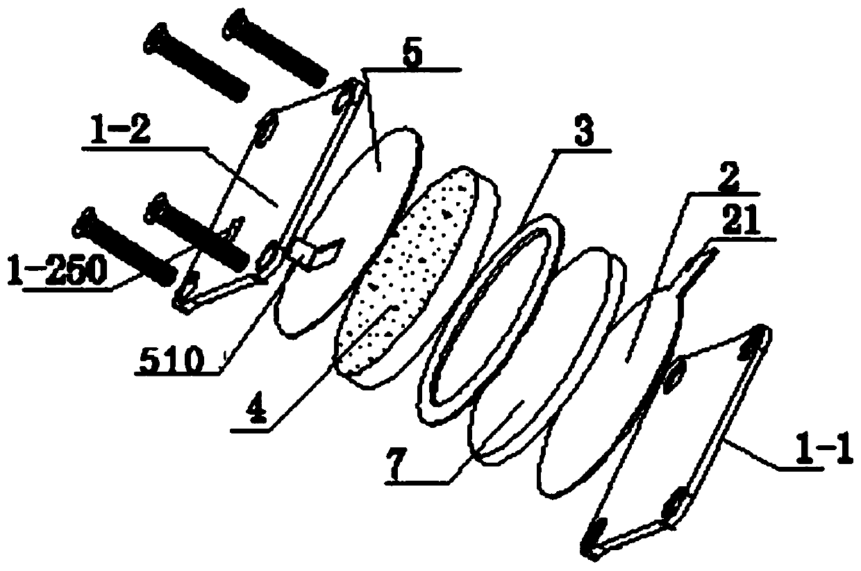 A composite mov component with discharge structure