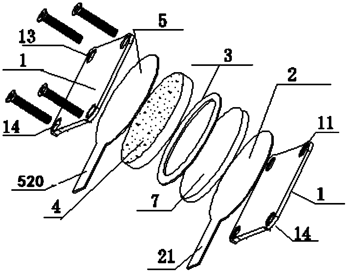 A composite mov component with discharge structure