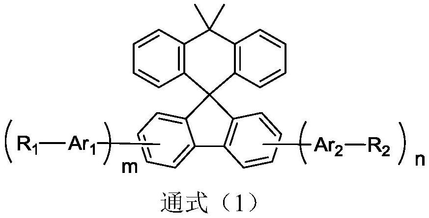 A compound containing spirodimethylanthrafluorene and its application in organic electroluminescent devices