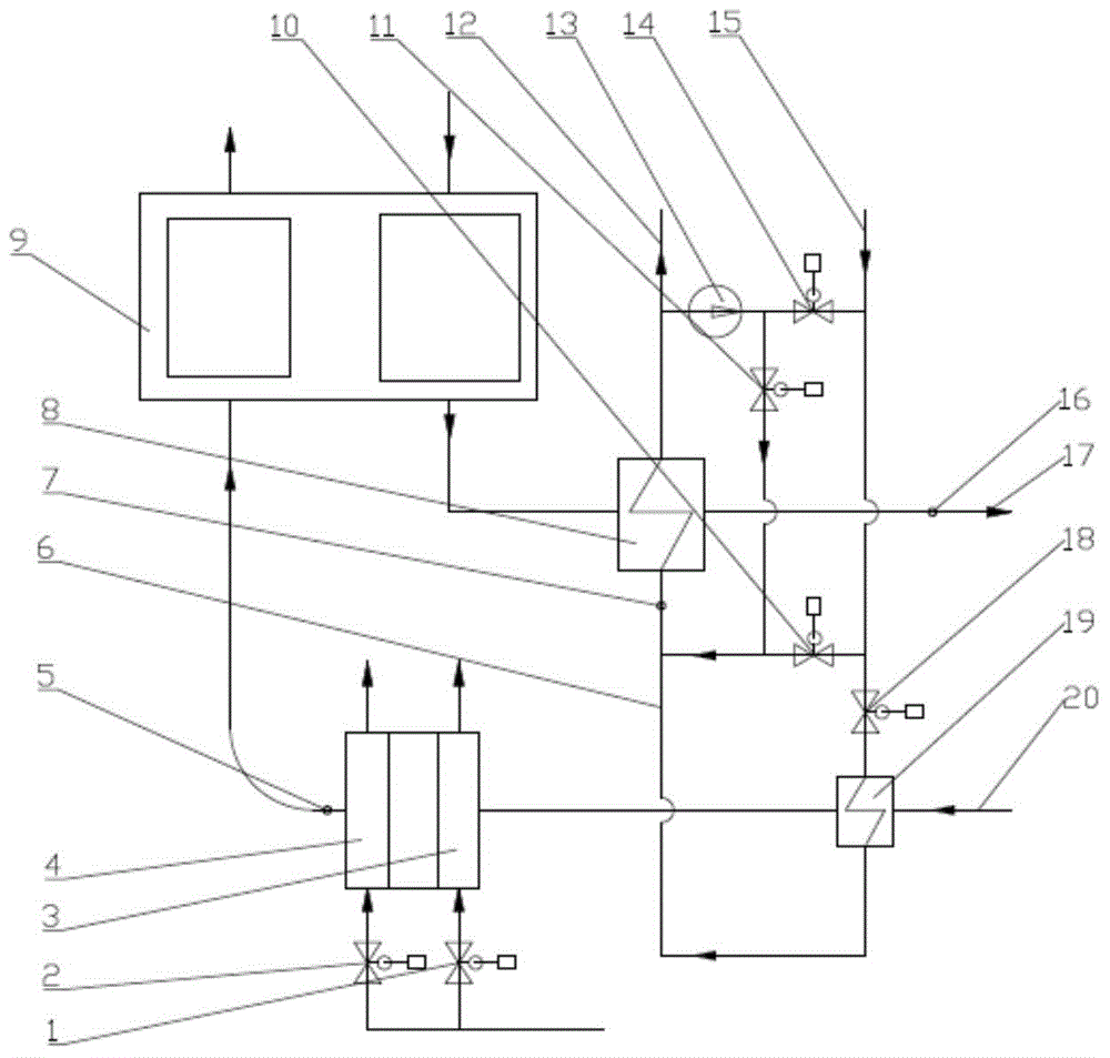 Air preheating and flue gas waste heat utilizing system and method